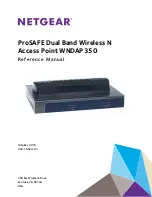 Предварительный просмотр 1 страницы NETGEAR WNDAP350 - ProSafe 802.11n Dual Band Wireless Access Point Reference Manual