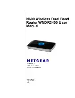 Предварительный просмотр 1 страницы NETGEAR WNDR3400 - N600 Wireless Dual Band Router User Manual