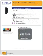 Предварительный просмотр 1 страницы NETGEAR WNDR37AV Datasheet