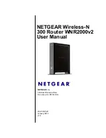 NETGEAR WNR2000v2 - Wireless- N 300 Router User Manual preview