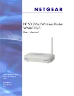 Предварительный просмотр 1 страницы NETGEAR WNR612v3 User Manual