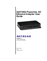 NETGEAR XAV1004 - Powerline AV Adapter User Manual preview