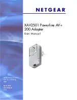 Preview for 1 page of NETGEAR XAV2501 - Powerline AV Ethernet Adapter User Manual