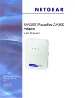 NETGEAR XAV5001 - Powerline AV 500 Adapter User Manual preview