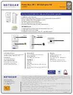 Preview for 1 page of NETGEAR XAV5501 - Powerline AV+ 500 Adapter Datasheet