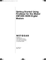 NETGEAR XM128S Getting Started Manual preview