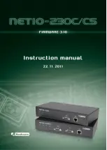 Preview for 1 page of Netio 230C Instruction Manual