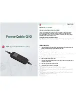 Netio PowerCable Quick Installation Manual предпросмотр