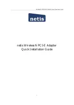 Предварительный просмотр 1 страницы Netis WF-2113 Quick Installation Manual