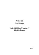 Netis WF-2406 User Manual предпросмотр