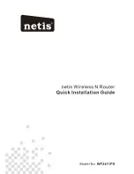 Preview for 1 page of Netis WF2411PS Quick Installation Manual