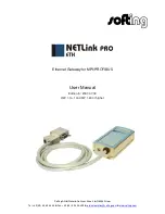 Предварительный просмотр 1 страницы NetLink PRO ETH User Manual