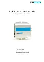 NetModule NB1800 User Manual предпросмотр