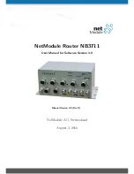 Предварительный просмотр 1 страницы NetModule NB3711 User Manual