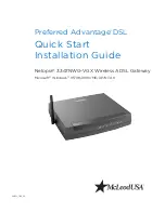 Preview for 1 page of Netopia 3347NWG-VGx Quick Start Installation Manual