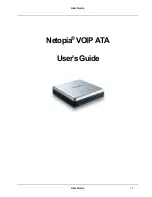 Netopia Network Adapater User Manual preview