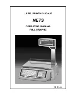 Nets LABEL PRINTING SCALE Operating Manual preview