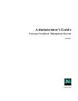 Предварительный просмотр 1 страницы Netscape Certificate Management System 6.1 Administrator'S Manual