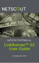 Preview for 1 page of Netscout LinkRunner G2 User Manual