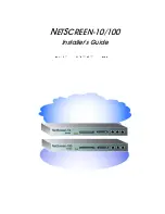 NetScreen Technologies NetScreen-10 Series Installer'S Manual preview