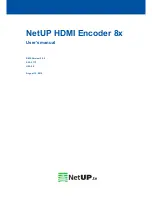 NetUP HDMI Encoder 8x User Manual preview