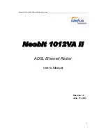 Netus Technologies Neobit 1012VA II User Manual preview