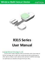 netvox R315 Series User Manual предпросмотр