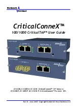 Network Critical CriticalConneX CC1200 User Manual preview