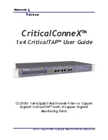 Network Critical CriticalConneX CC2100 User Manual preview