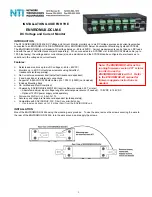 Network Technologies Incorporated ENVIROMUX-DCLM-6 Installation Manual предпросмотр