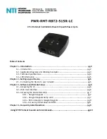 Preview for 1 page of Network Technologies Incorporated PWR-RMT-RBT2-515R-LC Manual