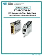 Network Technologies Incorporated ST-1FODVI-SC Installation And Operation Manual предпросмотр