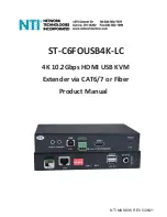 Предварительный просмотр 1 страницы Network Technologies Incorporated ST-C6FOUSB4K-LC Product Manual