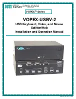 Предварительный просмотр 1 страницы Network Technologies NTI VOPEX VOPEX-USBV Installation And Operation Manual