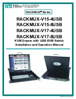 Preview for 1 page of Network Technologies RACKMUX-V15-4USB Installation And Operation Manual