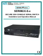 Предварительный просмотр 1 страницы Network Technologies SERIMUX-S-16 Installation And Operation Manual