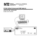 Предварительный просмотр 1 страницы Network Technologies ST-2U Installation & User Manual