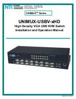 Network Technologies UNIMUX series Installation And Operation Manual предпросмотр