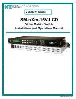 Предварительный просмотр 1 страницы Network Technologies VEEMUX SM-nXm-15V-LCD Installation And Operation Manual