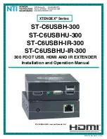 Network Technologies XTENDEX ST-C6USBH-300 Operating Manual preview