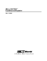 Предварительный просмотр 1 страницы NetWorth Micro 100-TX24 User Manual