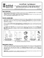 NetworX Architech Mounting And Installation Instructions Manual preview