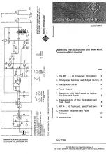 Предварительный просмотр 1 страницы Neumann.Berlin KMF 4 i mt Operating Instructions Manual