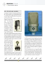 Предварительный просмотр 1 страницы Neumann.Berlin M 49 Brochure