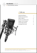 Предварительный просмотр 1 страницы Neumann.Berlin TLM 103 Operating Manual