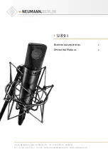 Предварительный просмотр 1 страницы Neumann.Berlin U89i Operating Manual