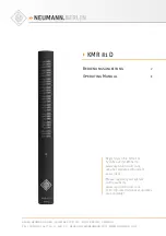 Neumann KMR 81 D Operating Manual preview