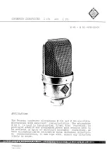 Предварительный просмотр 1 страницы Neumann M 49c Specification Sheet