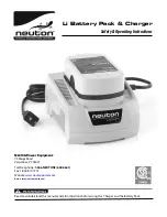 Neuton Li Battery Pack & Charger Safety & Operating Instructions Manual предпросмотр