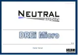 Preview for 1 page of Neutral DREi Micro Owner'S Manual